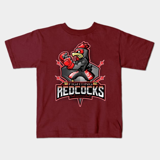 22 Fighting Redcocks (MMA) Kids T-Shirt by Maindrid